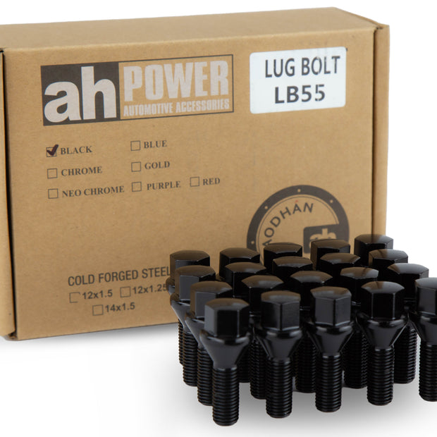 Aodhan LB55 Lug Bolts Set - Conical Seat, 28mm Shank Length